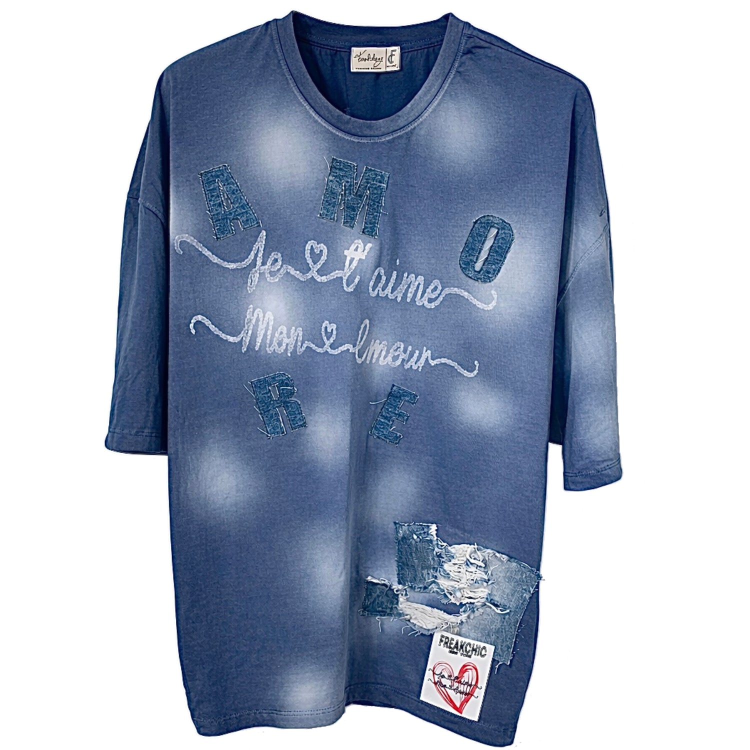 AMORE Denim Oversized T-Shirt – MAISON FREAKCHIC