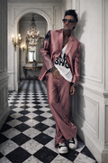 ROSE REBELLION SUIT -OVERSIZED /   BLAZER & RETRO FLARE TROUSERS