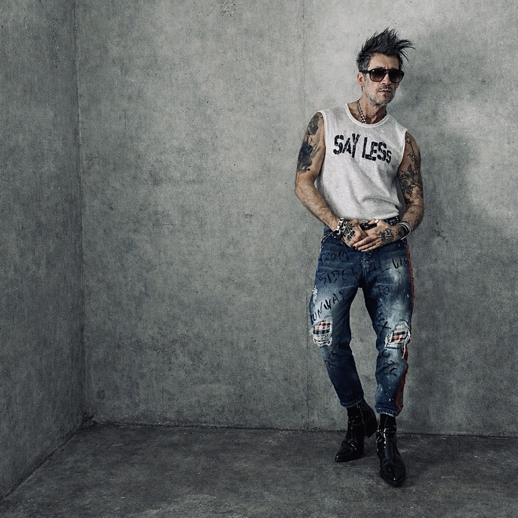 Freak Chic Atelier Distressed Cropped Denim