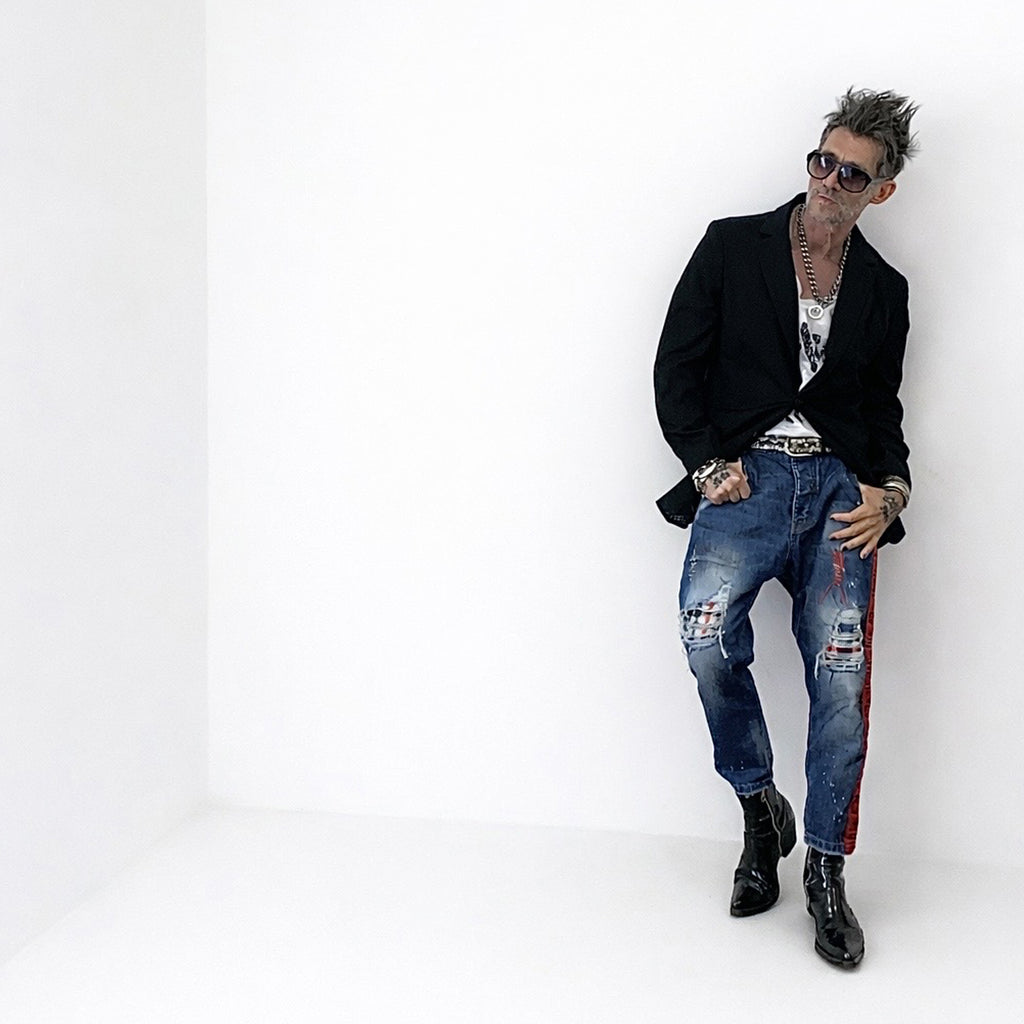 Freak Chic Atelier Distressed Cropped Denim