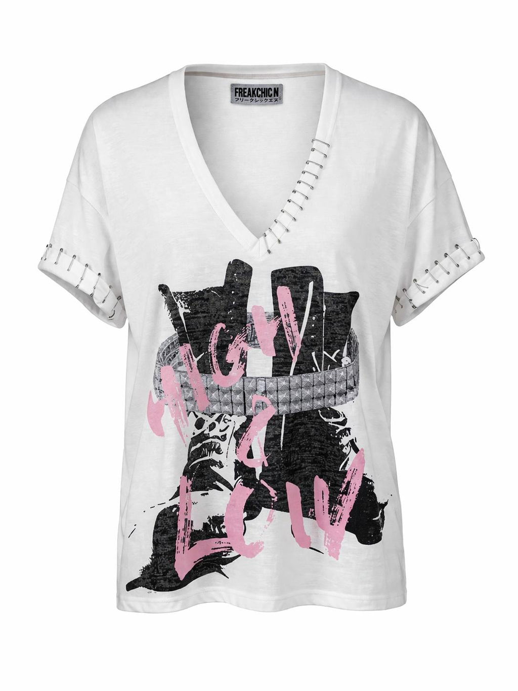 ONYX  PINNED  V  TEE- Distressed Edition