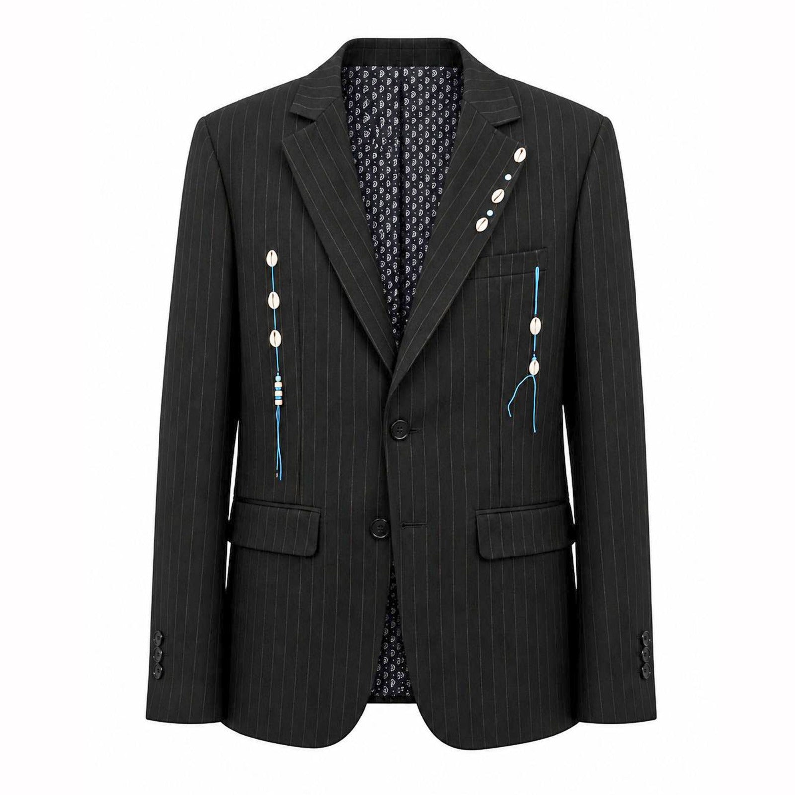 MYTH MADE SKYN   PINSTRIPE BLAZER