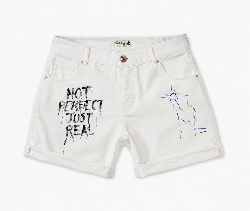 FREAKCHIC HANDPAINTED RAW SHORTS