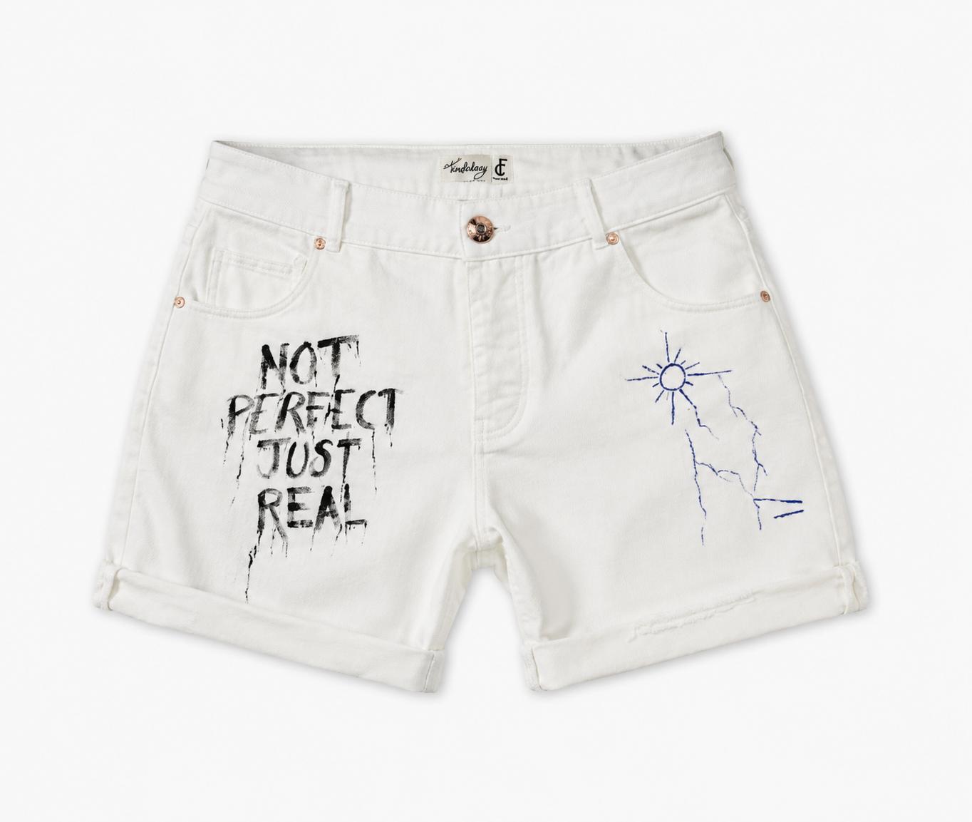 FREAKCHIC HANDPAINTED RAW SHORTS