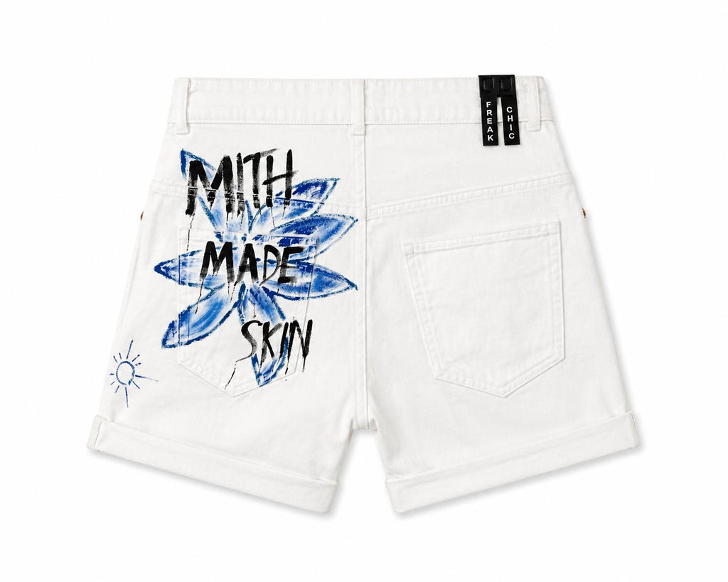 FREAKCHIC HANDPAINTED RAW SHORTS