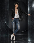 Freak Chic " Mykonos Reborn" Painted Distressd Denim.