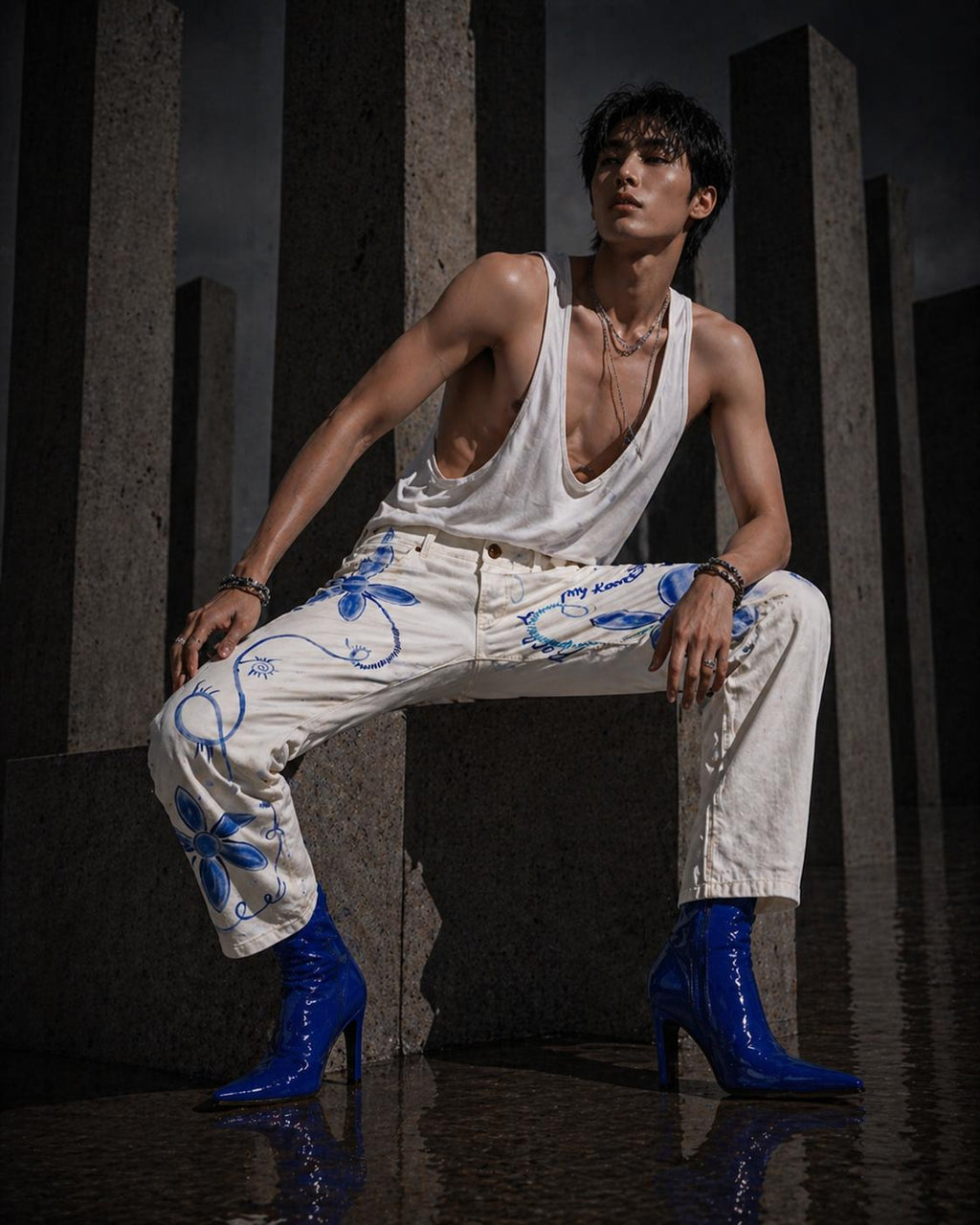 MYKONOS BLOOM PANTS