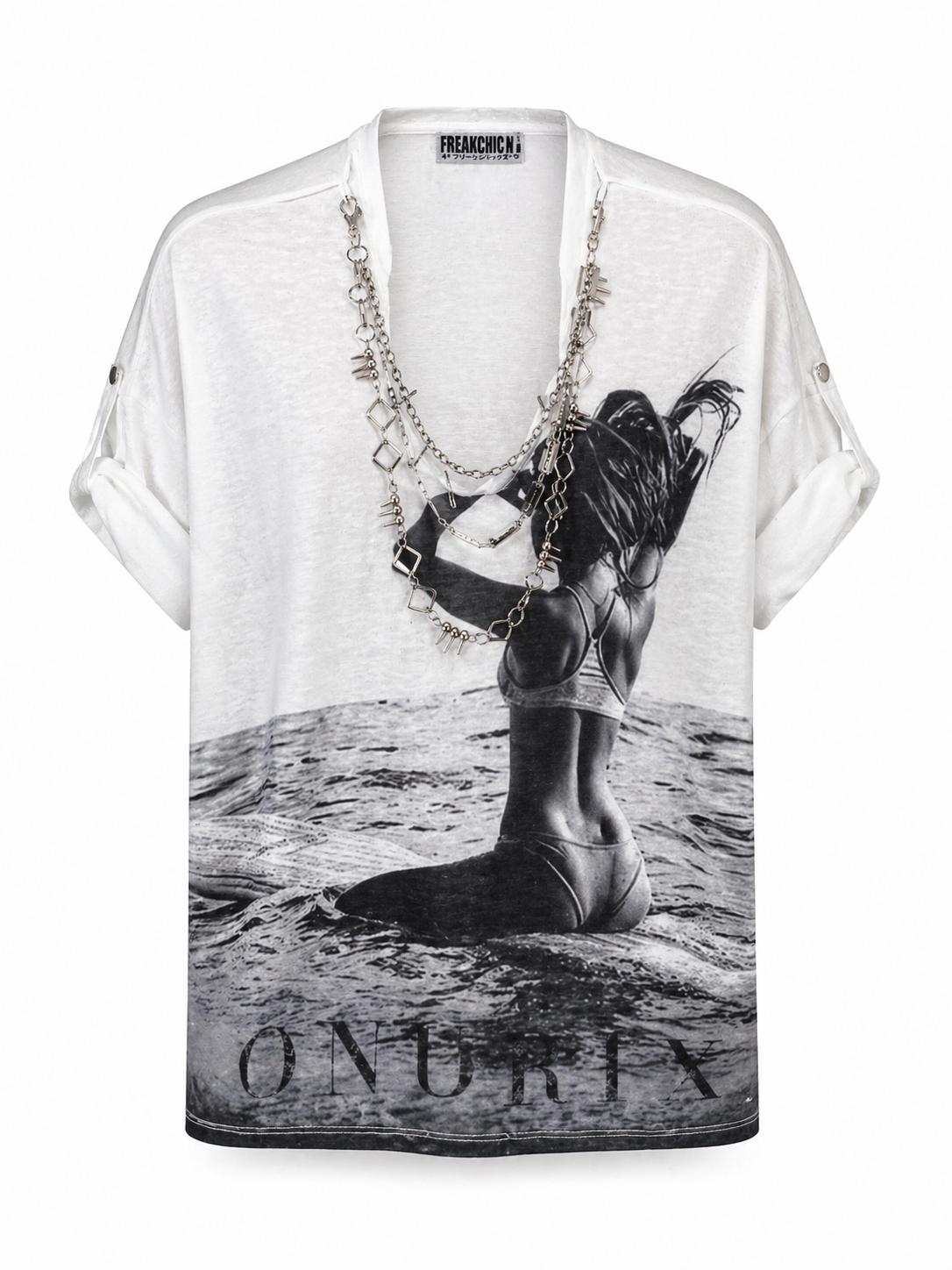 NEREID  DRAPE  TEE