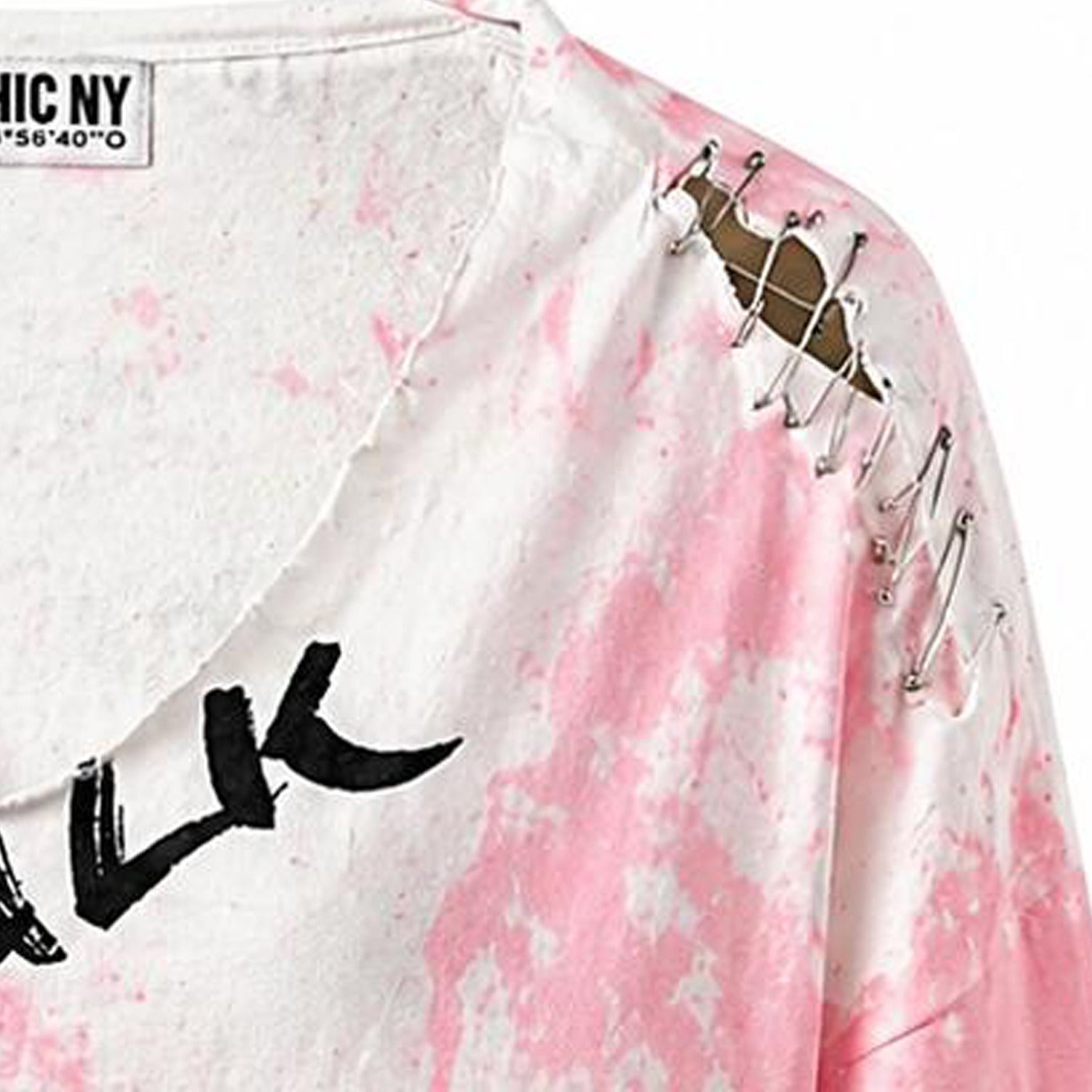 FROM SIDEWALK TEE-PINK CHAOS EDITION