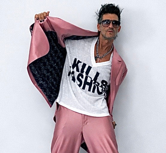 ROSE REBELLION SUIT -OVERSIZED /   BLAZER & RETRO FLARE TROUSERS