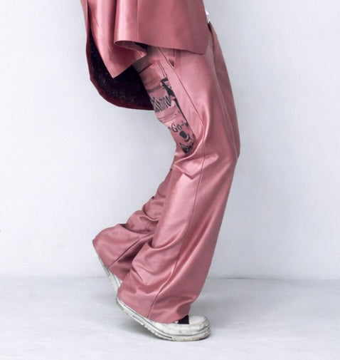 ROSE REBELLION SUIT -OVERSIZED /   BLAZER & RETRO FLARE TROUSERS