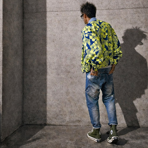 Freak Chic "Front Row" Bleached Cropped Denim