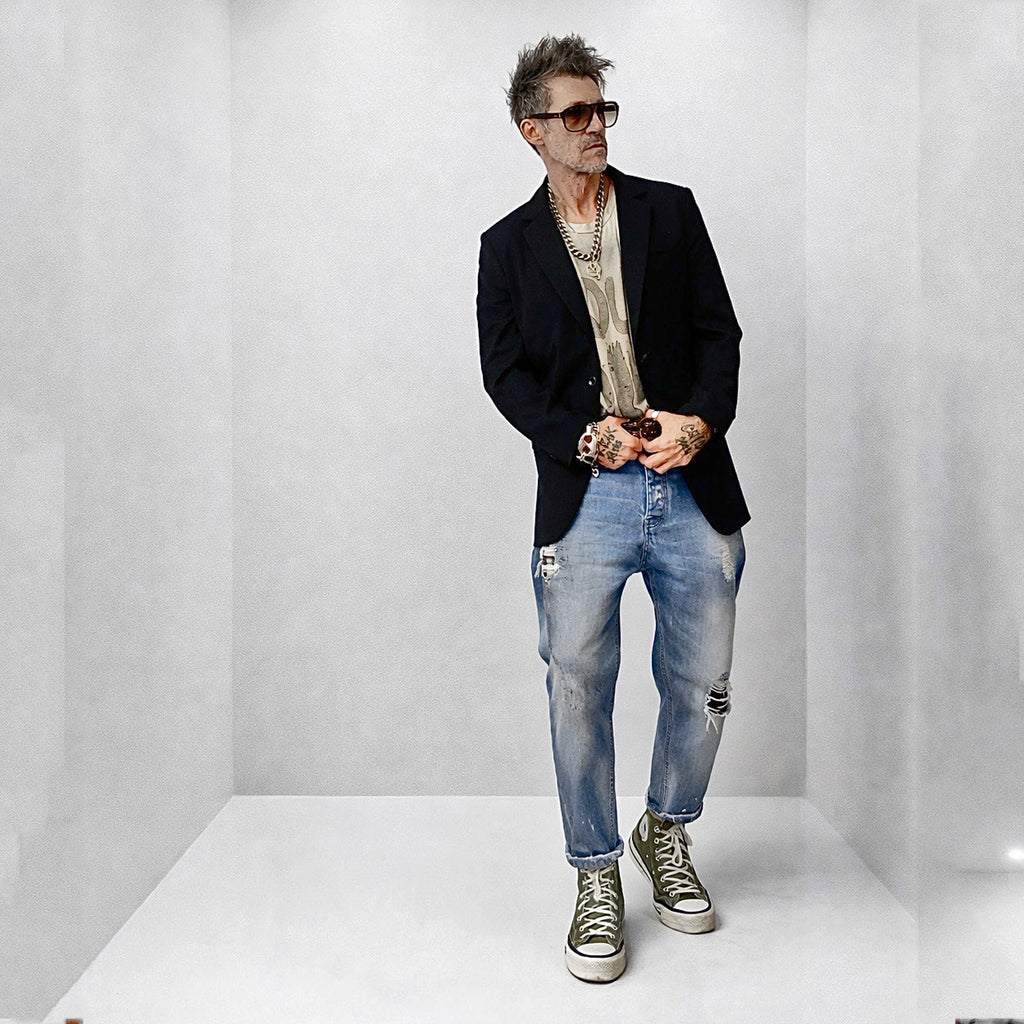 Freakchic Rebel Patch Denim  Cropped Jeans