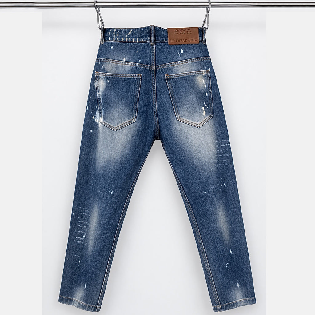 Freak Chic Atelier Distressed Cropped Denim