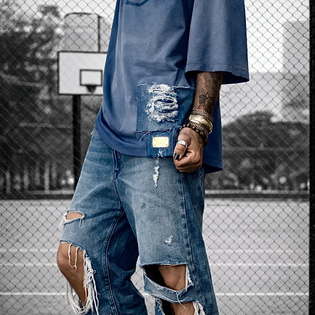 AMORE Denim Oversized T-Shirt